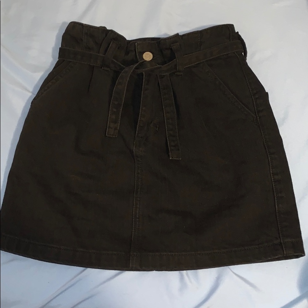 ultra high rise denim skirt NWOT